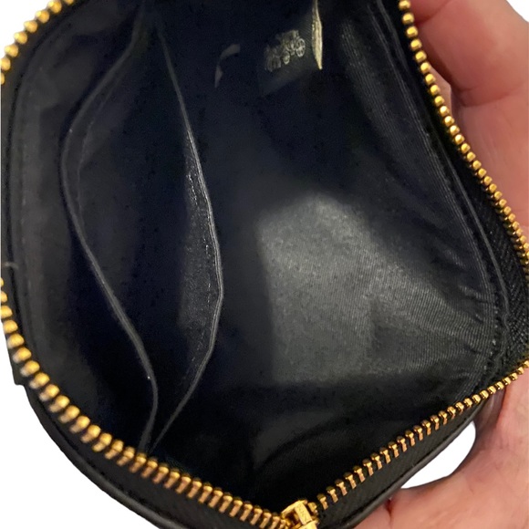 COACH Corner Zip Wristlet in 2 tone brown - Picture 3 of 5